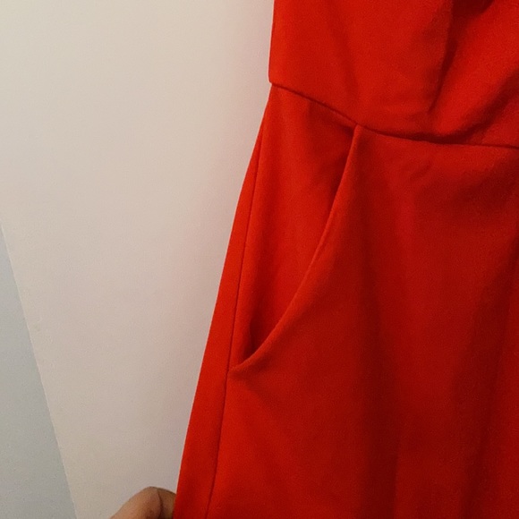 NWT Rachel Roy red/coralline crop jumpsuit sz18w - Picture 3 of 6